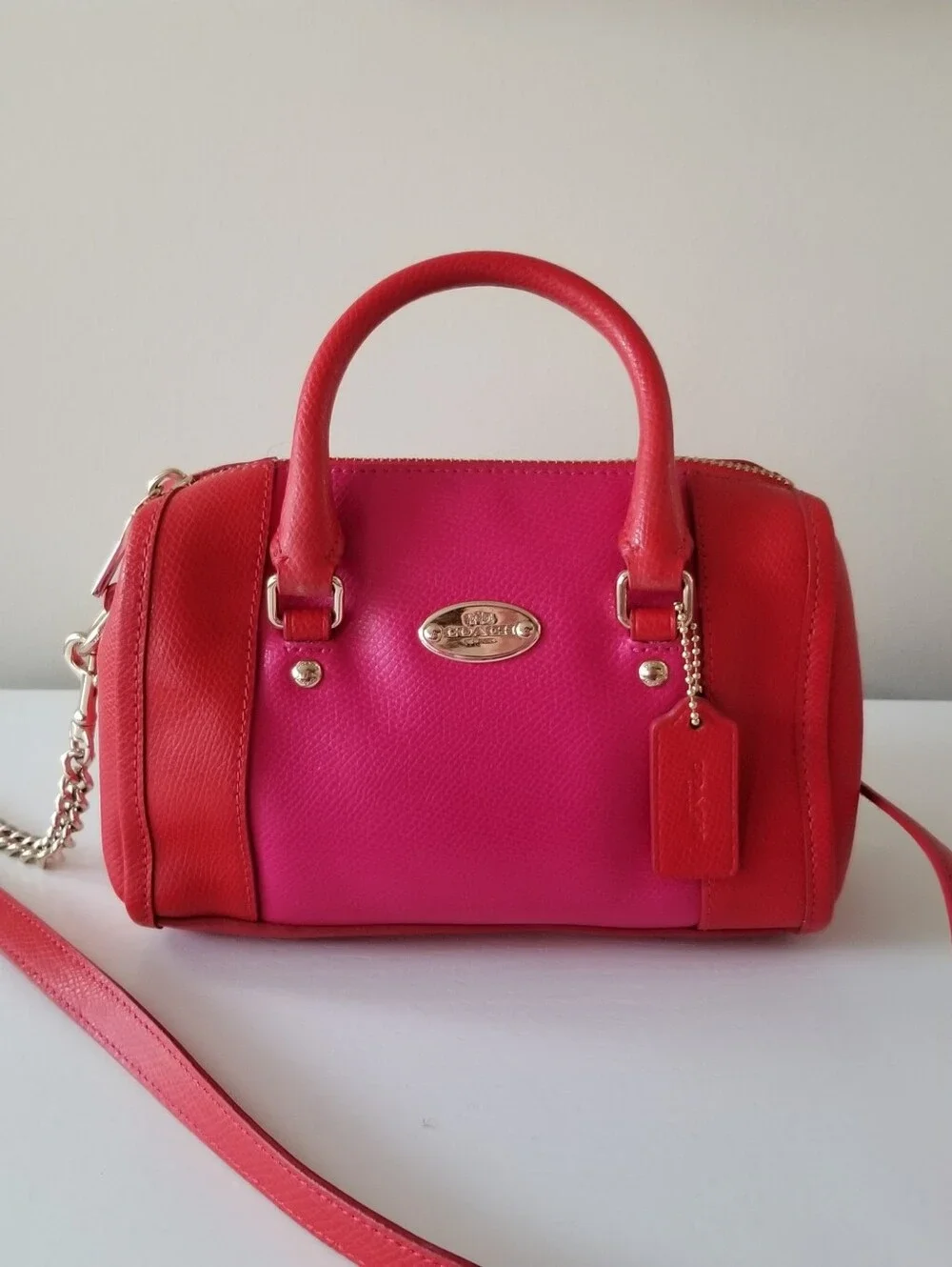 Coach Baby Bi-color Baby Bennett Satchel Crossbody Bag